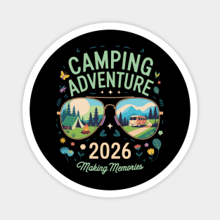 Camping Adventure Life Men Women Kids Family Squad Matching Magnet